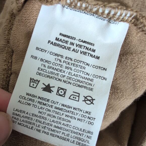 Nike Phoenix Brown Terry Cloth Fleece High Waisted Jogger Pants Medium DR2178 - Picture 7 of 12